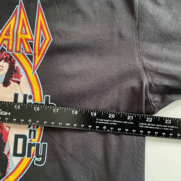 Retro Brand Def Leppard Graphic T-Shirt XL Gray US Tour 81’ High n Dry Metal - Picture 5 of 8